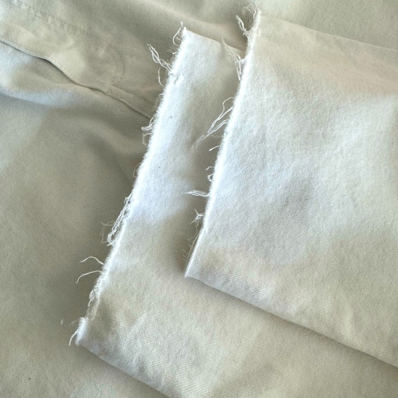 Anthropologie Paige Cindy High Rise Straight Leg Jeans White Noise Wash Size 33 - Picture 6 of 15